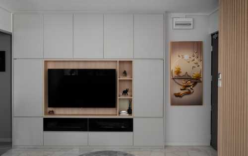 Contemporary Living Room at Blk 929 Hougang Street 91