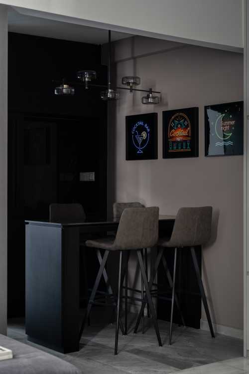 Contemporary Home Bar at Blk 929 Hougang Street 91
