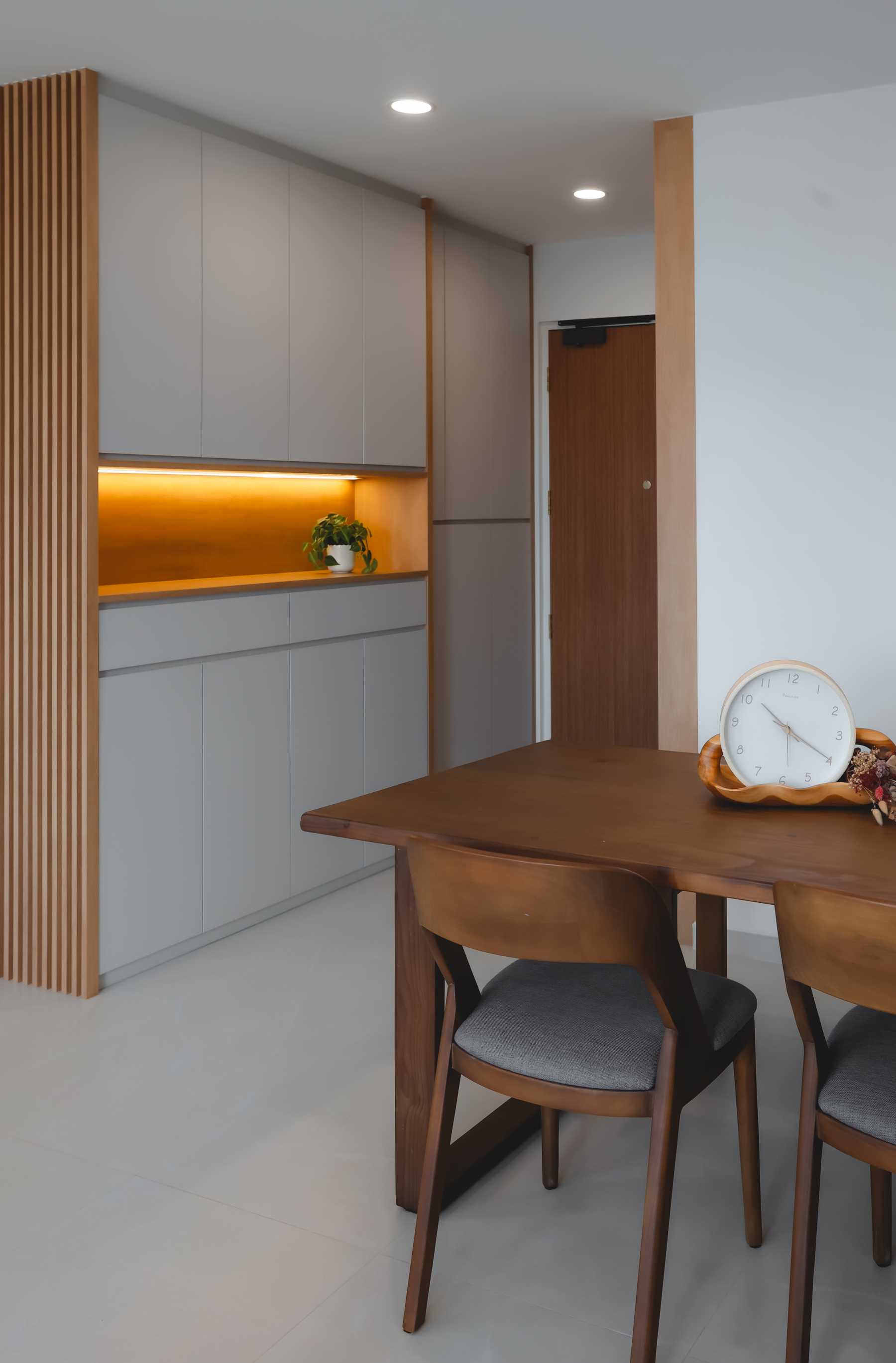 Modern Entryway with Storage Cabinets and Shoe Cabinets