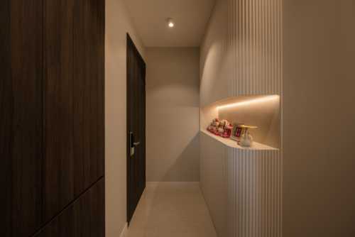 Modern Entryway at Riverfront Residences