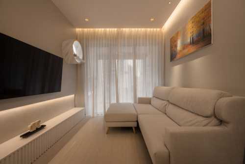 Modern Living Room at Riverfront Residences