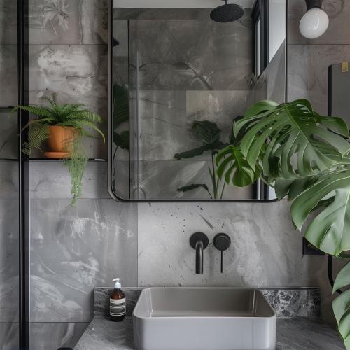 Contemporary Bathroom at Monochrome