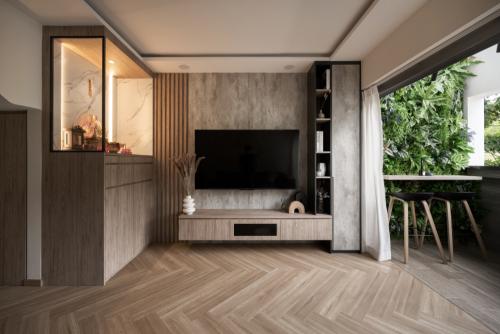 Scandinavian Living Room at Bukit Batok West