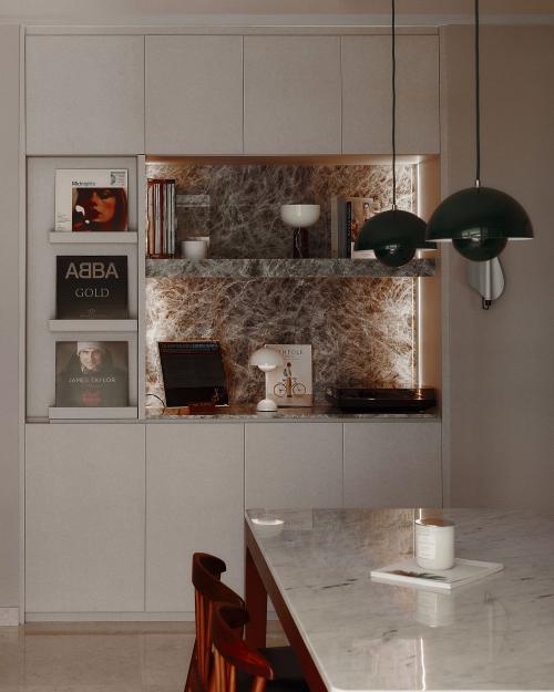 Contemporary Dining Room at 388 Uber