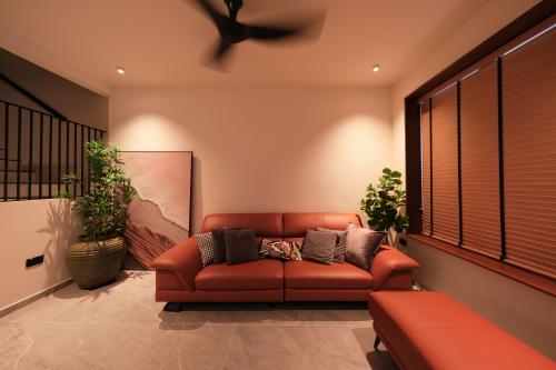Contemporary Living Room at 66 Mulberry