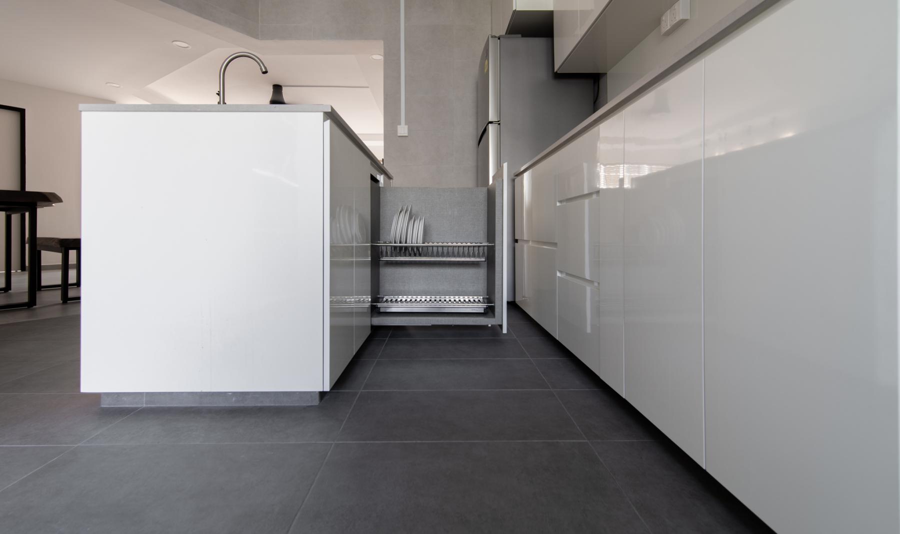 Scandinavian Kitchen with Kitchen Island and Kitchen Accessories