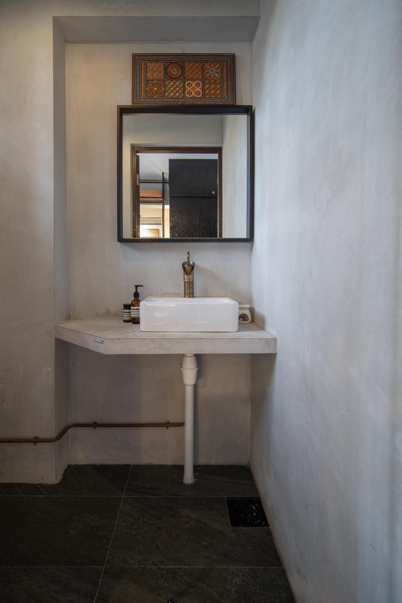 Industrial Bathroom with Mirror and Bathroom Mirrors