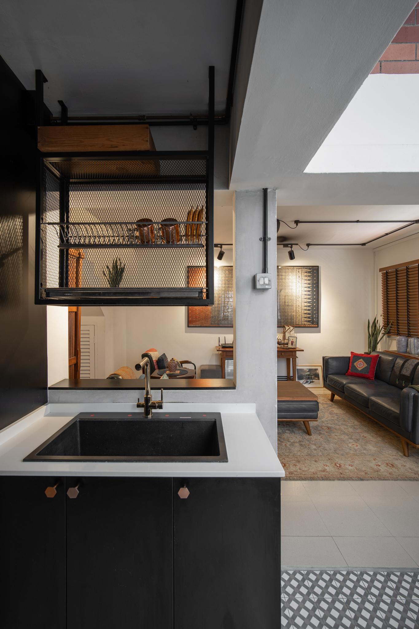 Industrial Kitchen with Open Kitchen and Kitchen Tap