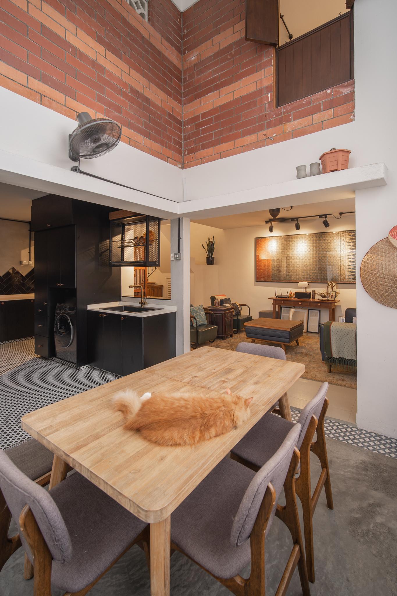 Industrial Dining Room with Dining Table and Rectangular Dining Table
