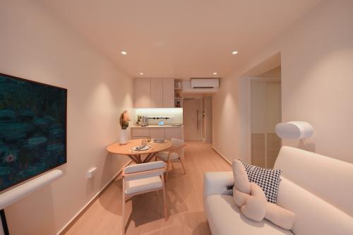 Minimalist Living Room at 311C Clementi