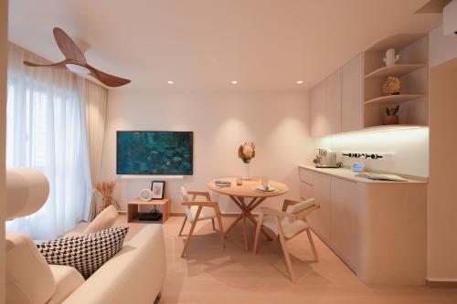 Minimalist Living Room at 311C Clementi