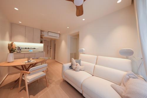 Minimalist Living Room at 311C Clementi