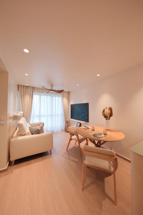 Minimalist Living Room at 311C Clementi