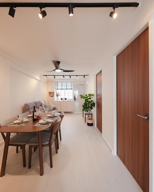 Scandinavian Living Room at 504 Bedok North