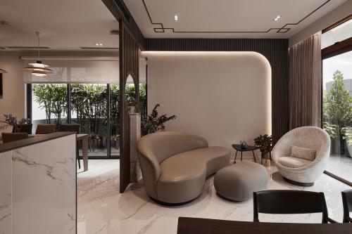 Asian Living Room at Belgravia Green
