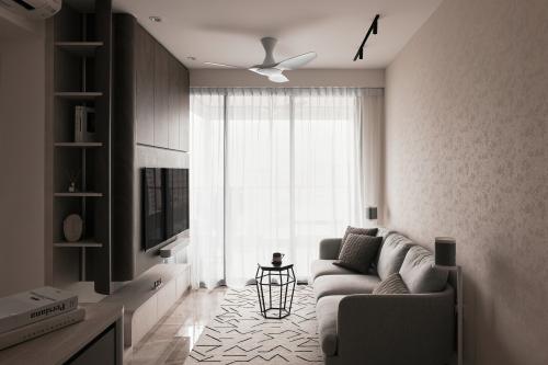 Modern Living Room at Affinity at Serangoon