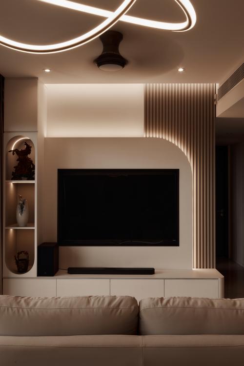 Modern Living Room at Avenue South Residence
