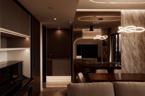 Modern Living Room at Avenue South Residence