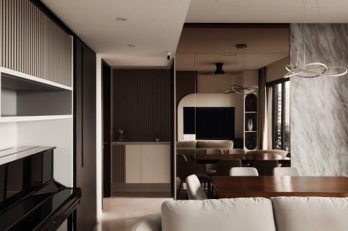 Modern Living Room at Avenue South Residence