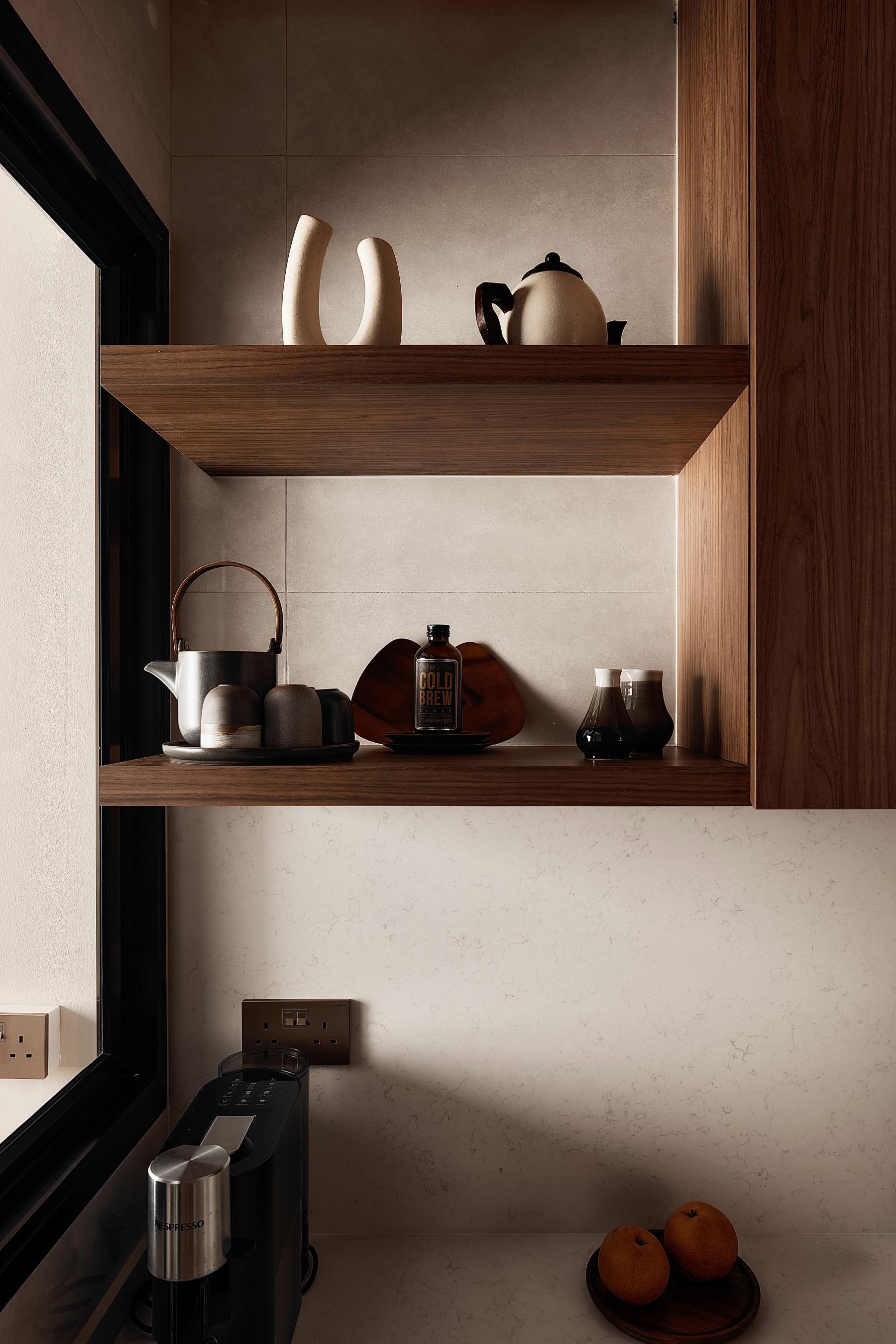 Modern Kitchen with Countertop and Kitchen Window