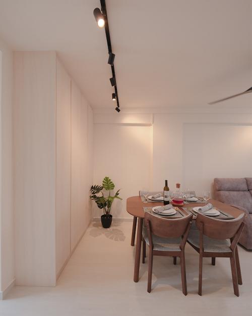 Scandinavian Dining Room at 504 Bedok North