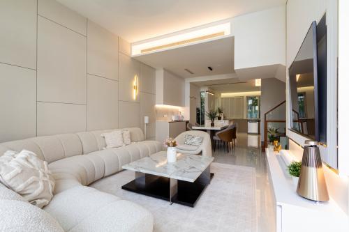 Modern Living Room at Greenwood Ave
