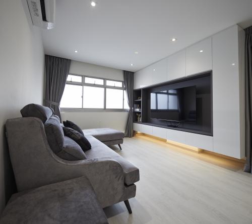 Scandinavian Living Room at HDB Tampines