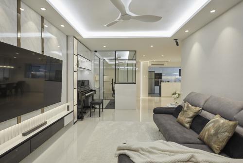 Scandinavian Living Room at HDB Jurong West