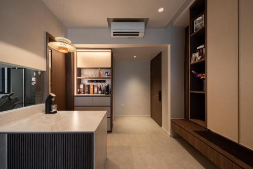 Contemporary Living Room at Piermont Grand