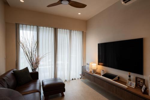 Contemporary Living Room at Piermont Grand