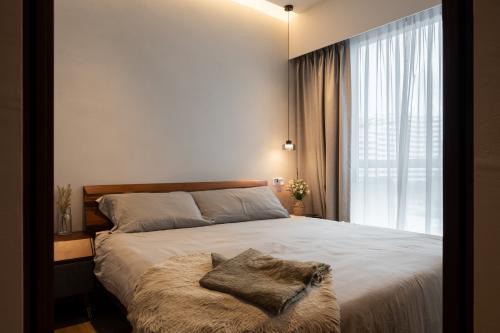 Contemporary Bedroom at Piermont Grand