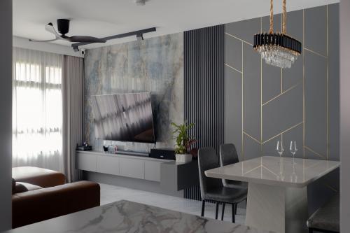 Contemporary Living Room at Bidadari Park Drive
