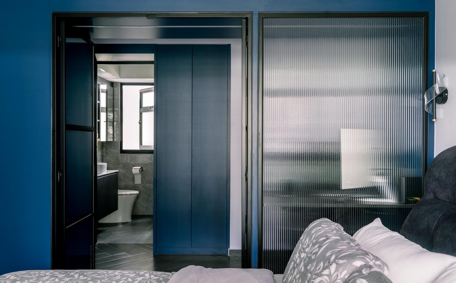 Contemporary Bedroom with Flooring and Bed