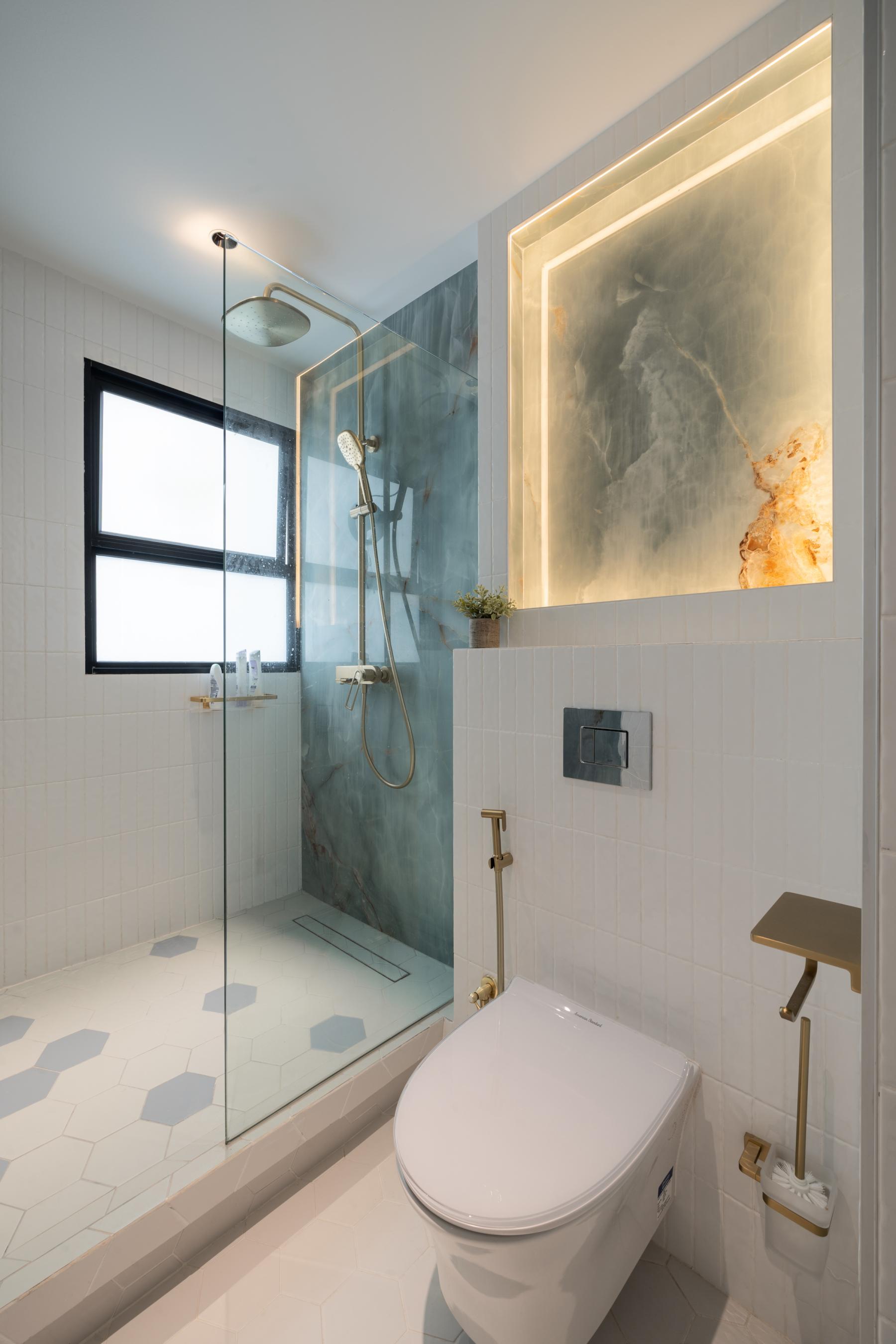 Modern Bathroom with Bathroom Storage and Bathroom Sinks