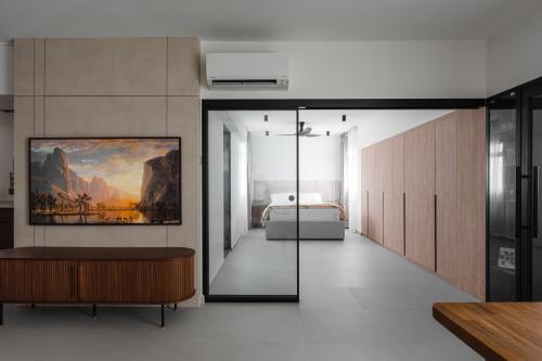 Modern Living Room at 13 Farrer Park Road