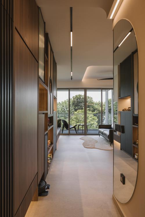 Modern Entryway at Waterfront Key