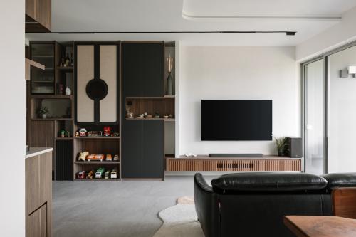 Modern Living Room at Waterfront Key