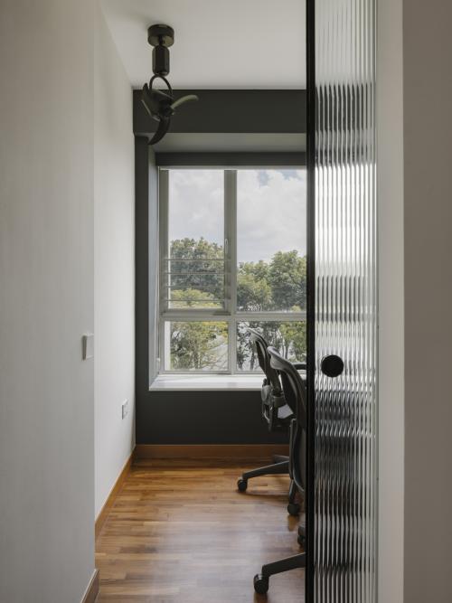 Modern Home Office at Waterfront Key