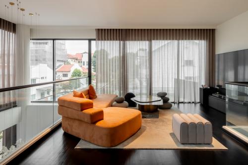 Eclectic Living Room at Langsat Road