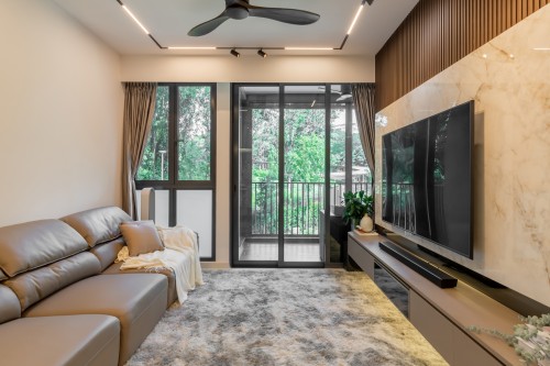 Modern Living Room at Treasure @ Tampines