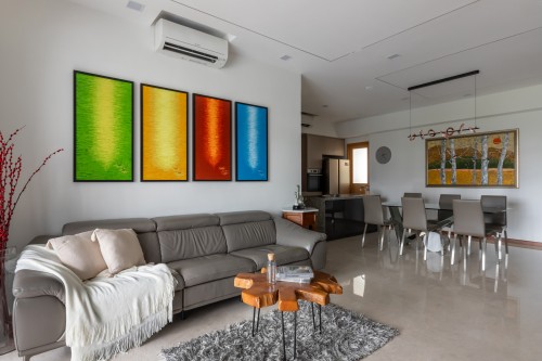 Contemporary Living Room at Rochelle at Newton