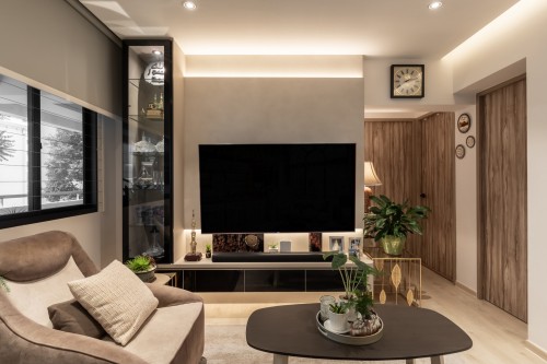 Modern Living Room at Sembawang Drive