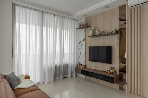 Contemporary Living Room at Parc Clematis