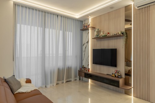 Contemporary Living Room at Parc Clematis