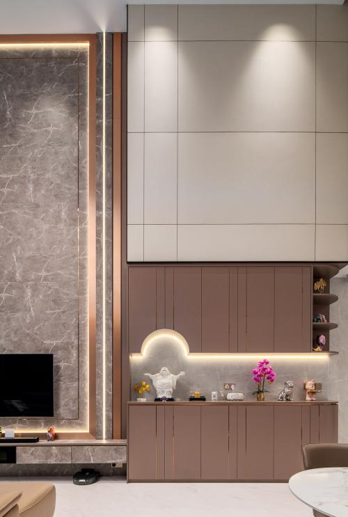 Contemporary Living Room at 12 amber road