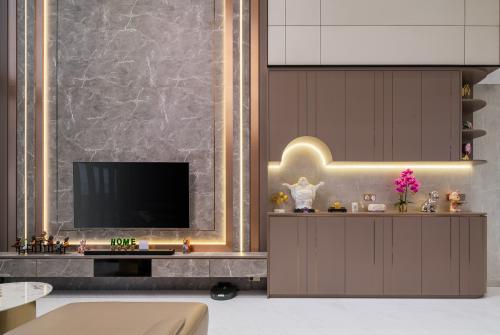Contemporary Living Room at 12 amber road