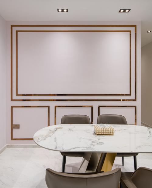 Contemporary Dining Room at 12 amber road