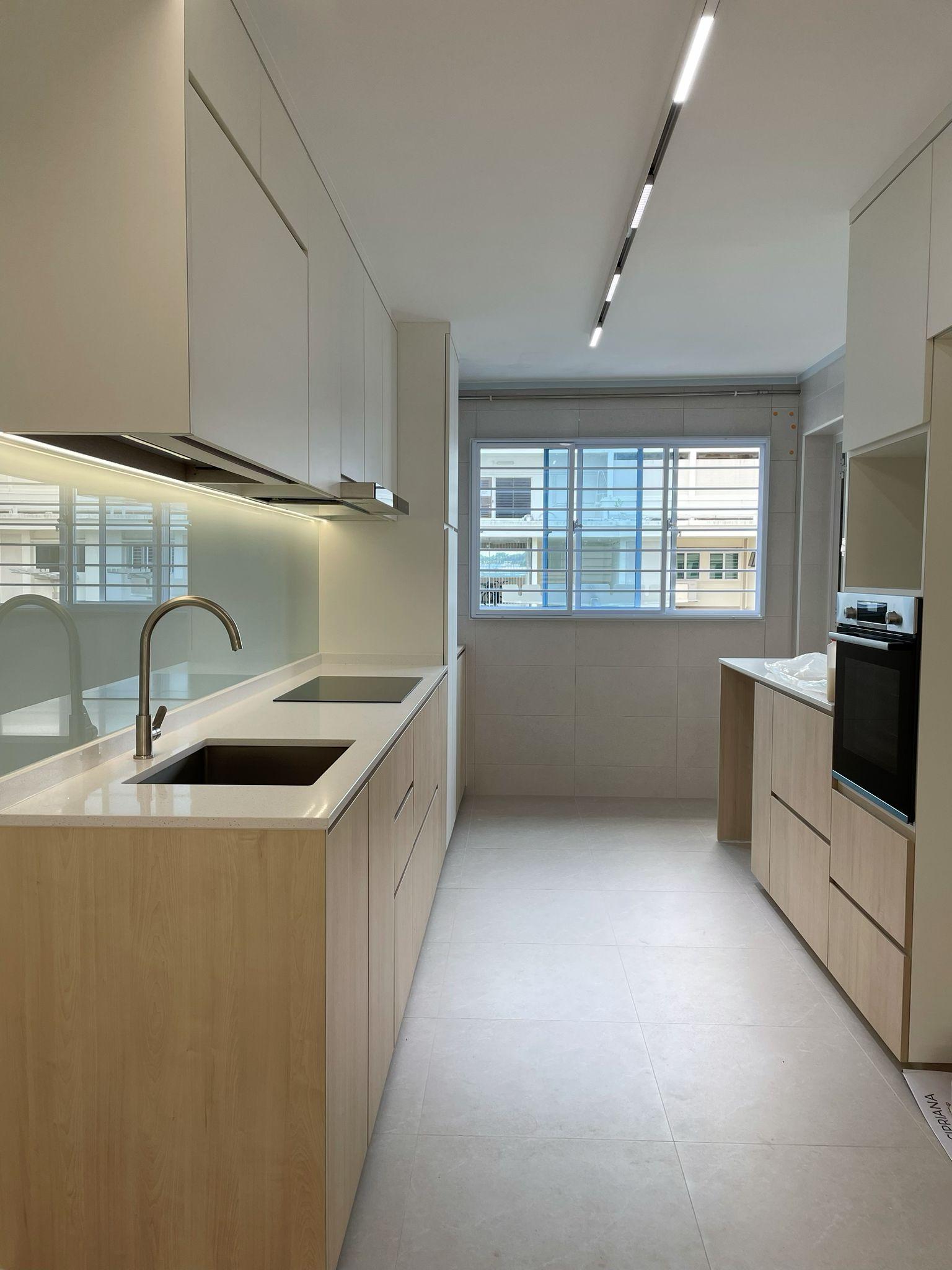 Scandinavian Kitchen with Kitchen Accessories and Dishwasher
