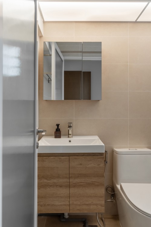 Scandinavian Bathroom at Punggol Field