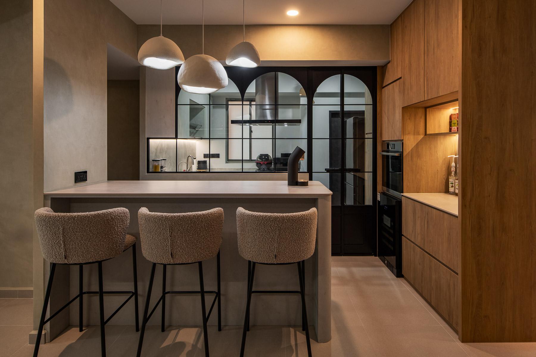 Country Kitchen with Kitchen Island and Open Kitchen